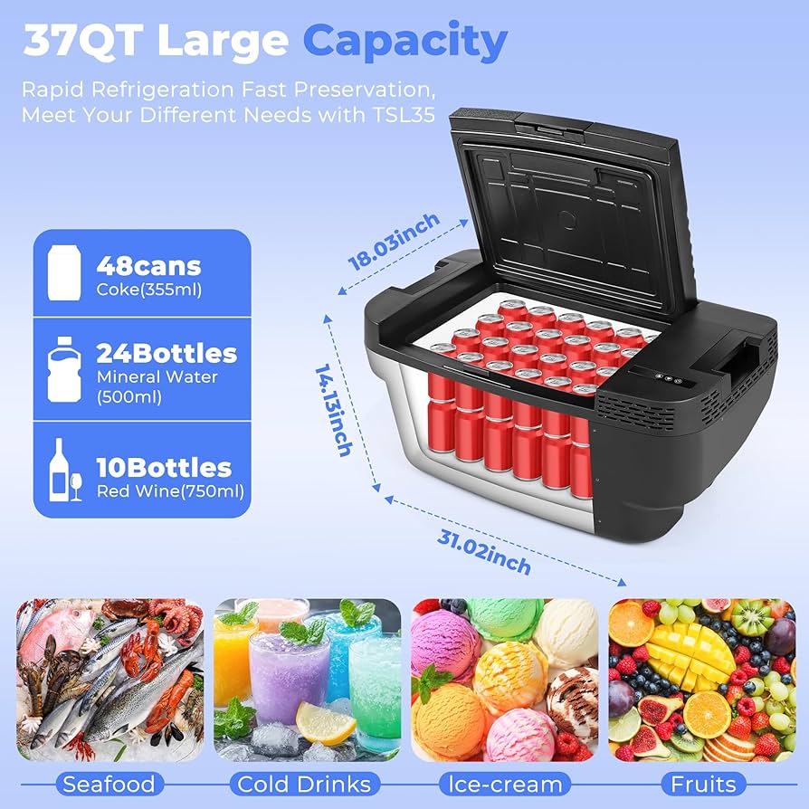 Tesla Model Y トランク フリーザー Amazon.com: CHERY INDUSTRIAL.COM Car Refrigerator 12 Volt